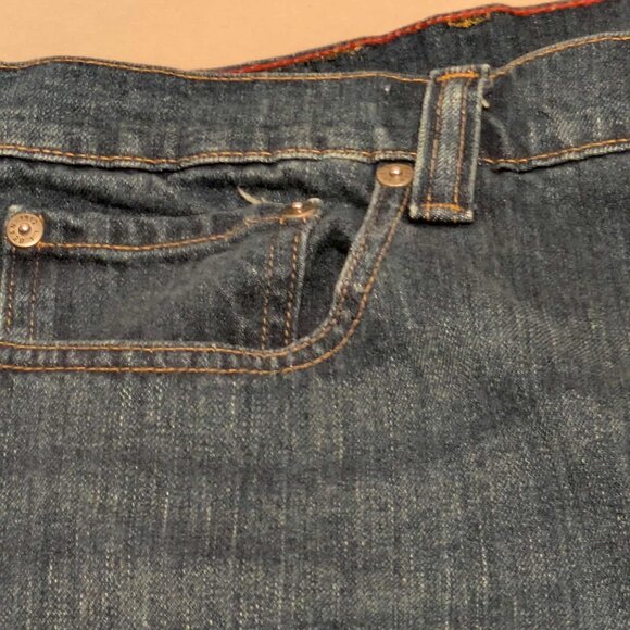 L.L. Bean's Mens 42x 34 Standard Fit 5 Pocket Dark Wash Denim Jeans - Picture 4 of 14